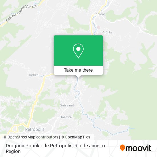 Drogaria Popular de Petropolis map