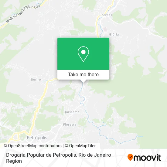 Drogaria Popular de Petropolis map