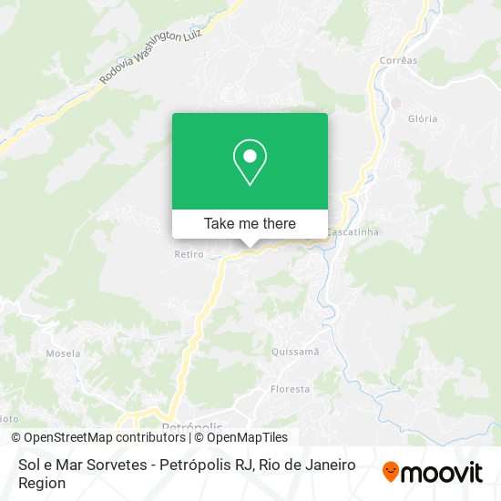 Sol e Mar Sorvetes - Petrópolis RJ map