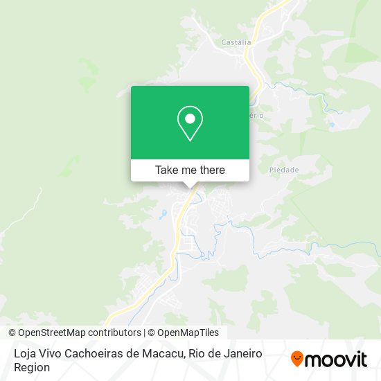 Loja Vivo Cachoeiras de Macacu map