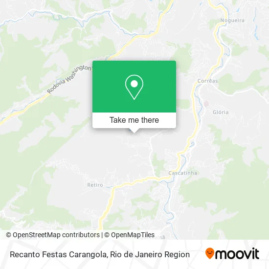 Recanto Festas Carangola map