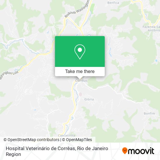 Hospital Veterinário de Corrêas map