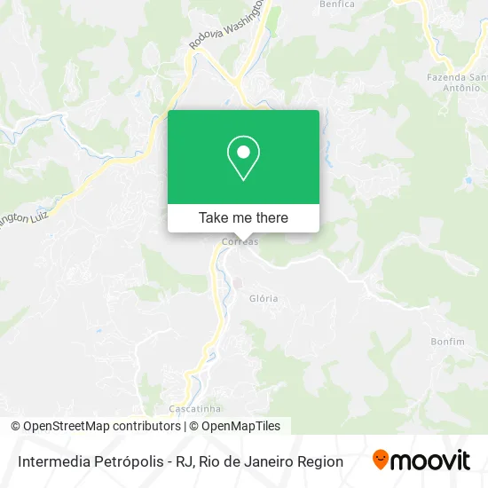 Intermedia Petrópolis - RJ map