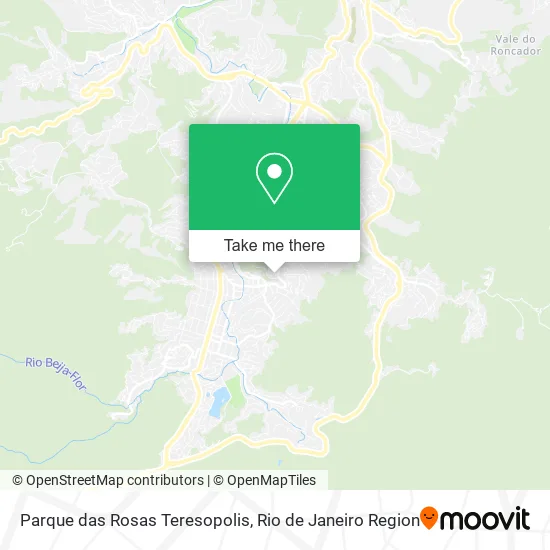 Parque das Rosas Teresopolis map