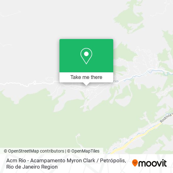 Acm Rio - Acampamento Myron Clark / Petrópolis map