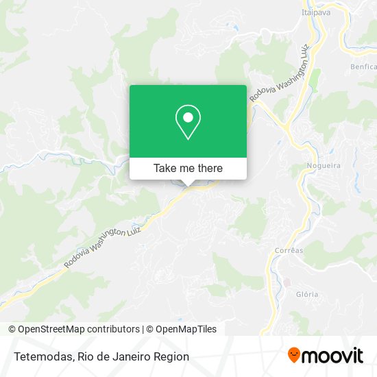 Mapa Tetemodas