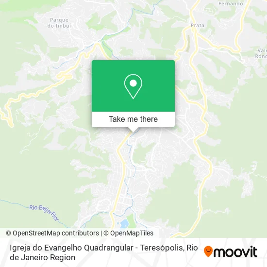 Igreja do Evangelho Quadrangular - Teresópolis map