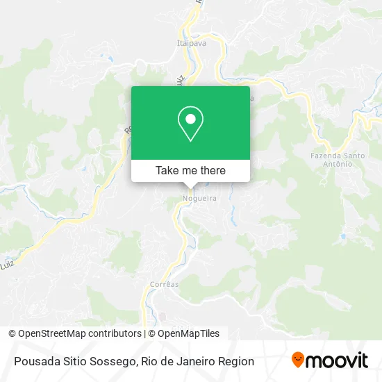 Pousada Sitio Sossego map