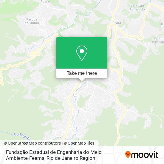 Fundação Estadual de Engenharia do Meio Ambiente-Feema map