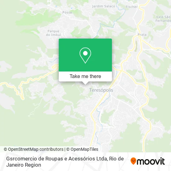 Gsrcomercio de Roupas e Acessórios Ltda map
