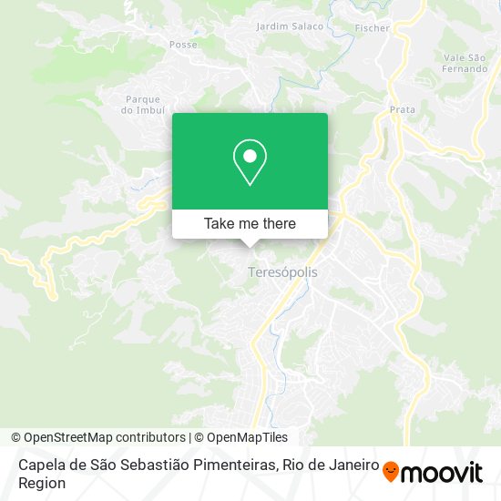 Capela de São Sebastião Pimenteiras map
