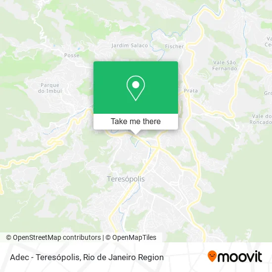 Adec - Teresópolis map