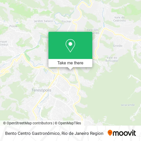 Bento Centro Gastronômico map