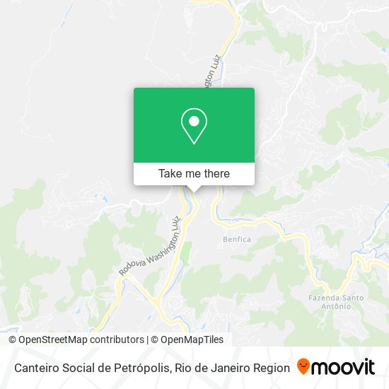 Canteiro Social de Petrópolis map