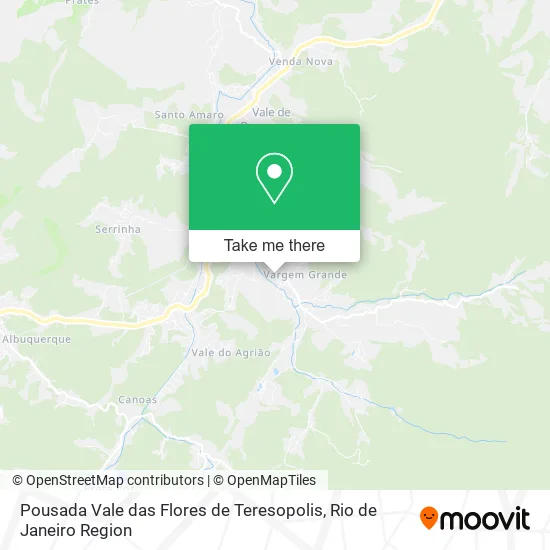 Pousada Vale das Flores de Teresopolis map