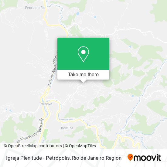 Igreja Plenitude - Petrópolis map