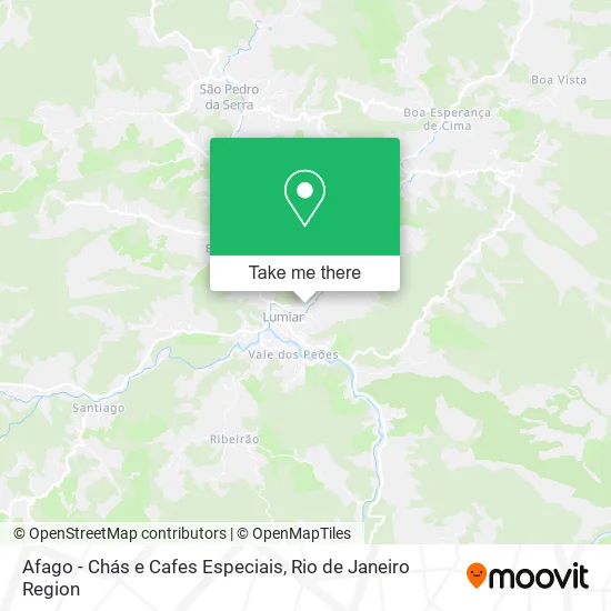 Afago - Chás e Cafes Especiais map