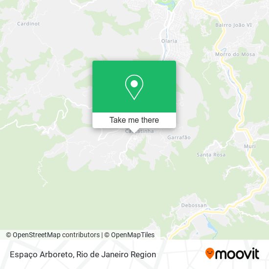 Espaço Arboreto map