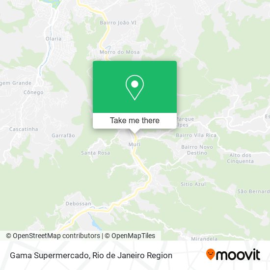 Gama Supermercado map
