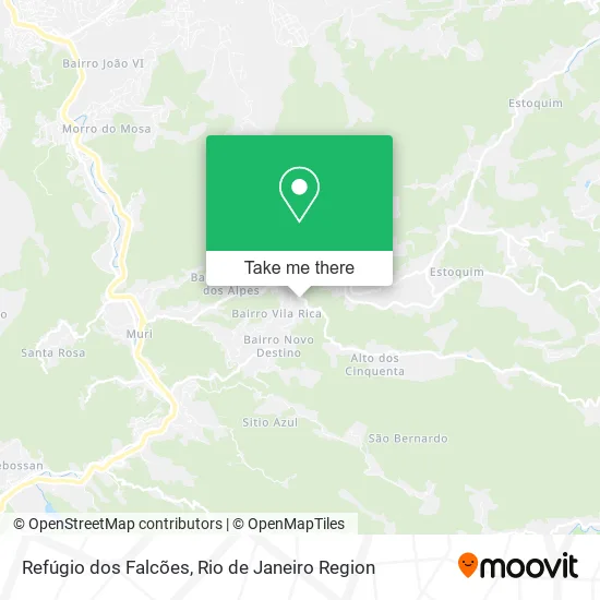 Refúgio dos Falcões map