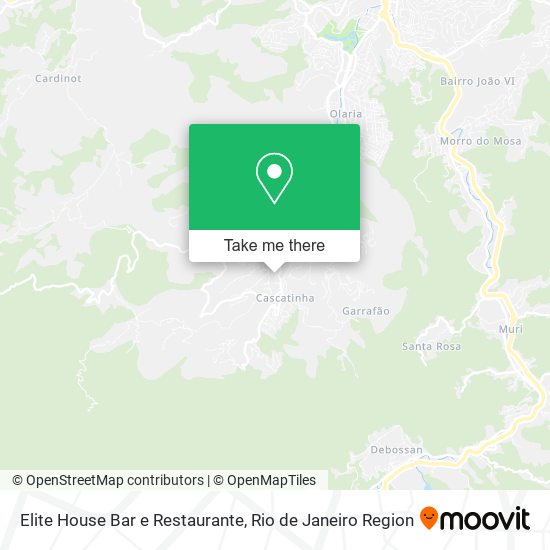 Mapa Elite House Bar e Restaurante