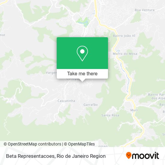 Beta Representacoes map