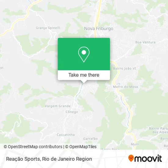 Reação Sports map