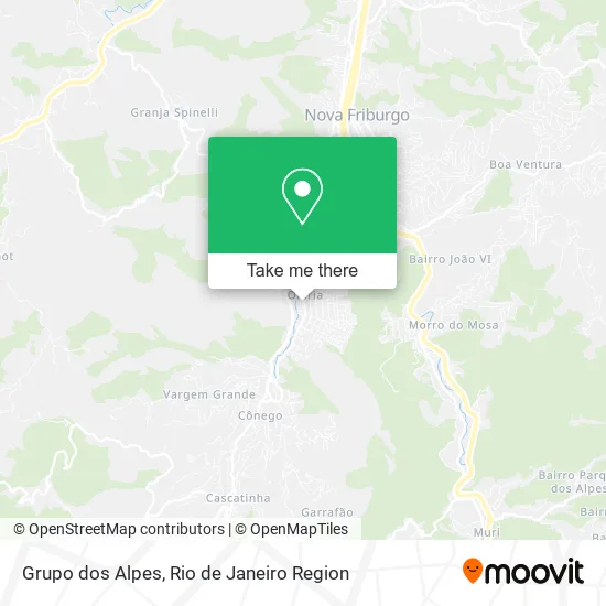 Grupo dos Alpes map
