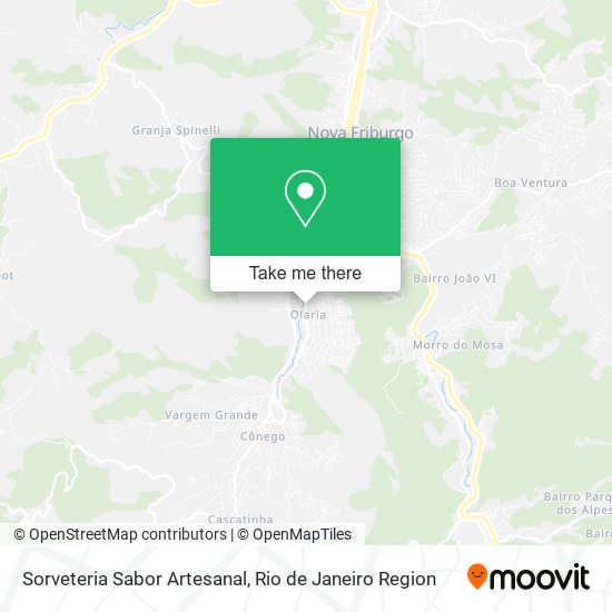 Mapa Sorveteria Sabor Artesanal