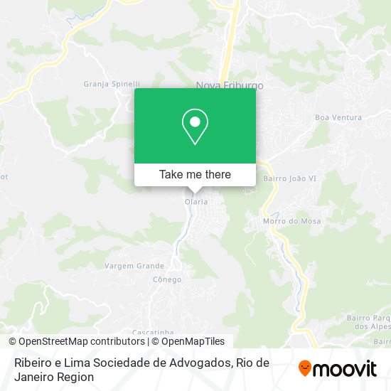 Mapa Ribeiro e Lima Sociedade de Advogados