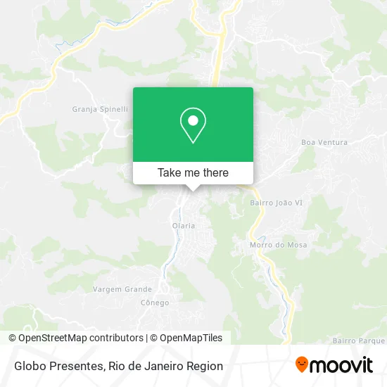 Globo Presentes map