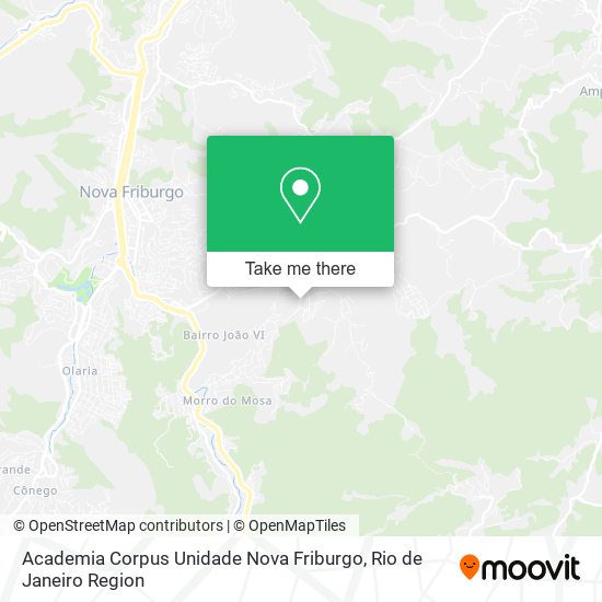 Mapa Academia Corpus Unidade Nova Friburgo