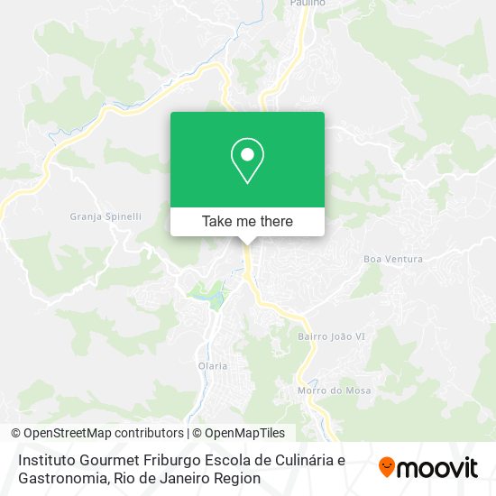 Instituto Gourmet Friburgo Escola de Culinária e Gastronomia map