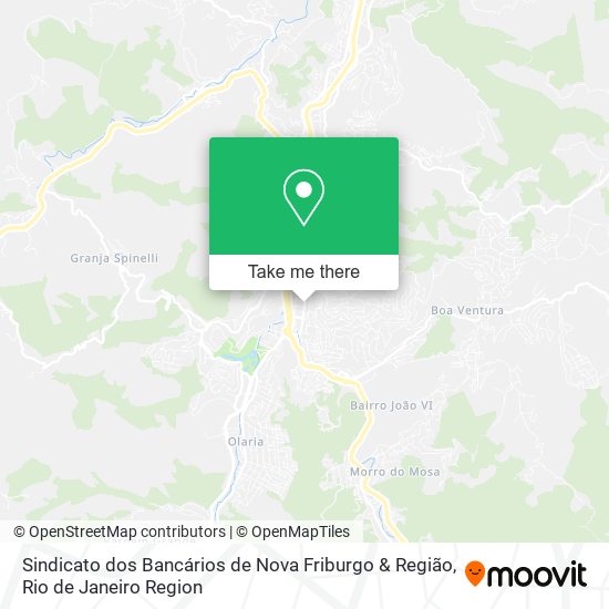 Sindicato dos Bancários de Nova Friburgo & Região map