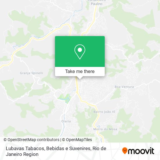 Lubavas Tabacos, Bebidas e Suvenires map