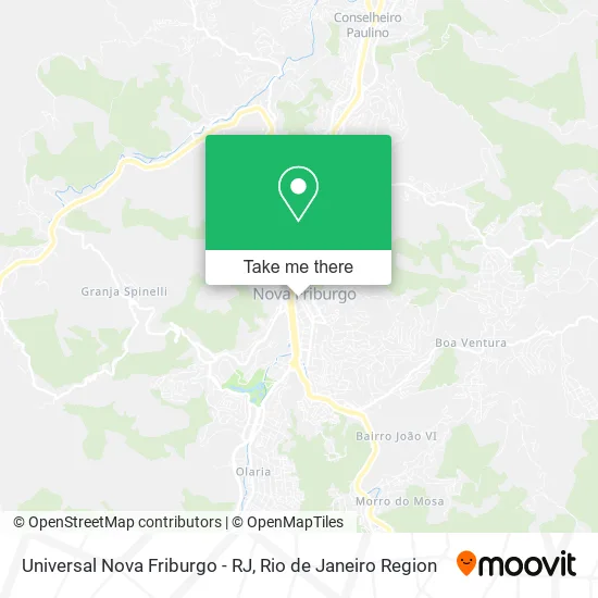 Universal Nova Friburgo - RJ map