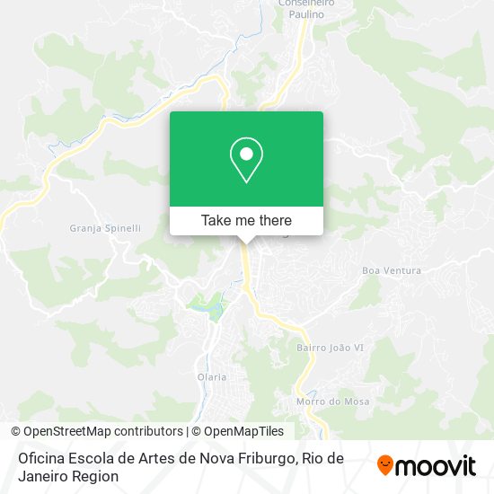 Oficina Escola de Artes de Nova Friburgo map