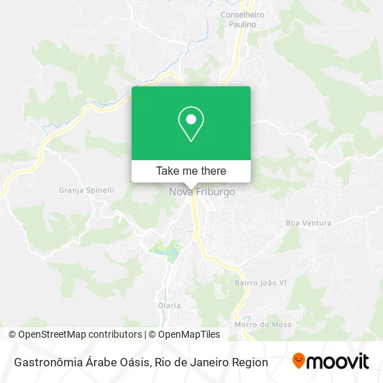 Gastronômia Árabe Oásis map