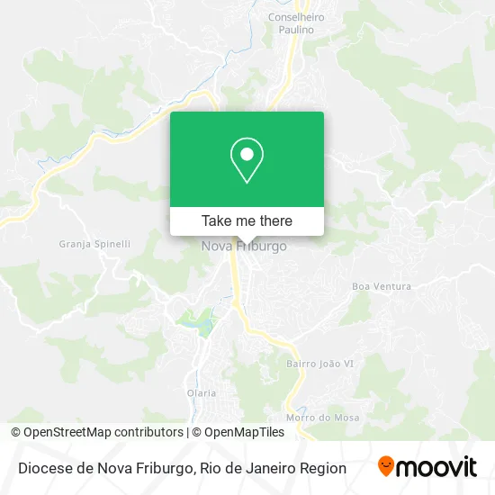 Diocese de Nova Friburgo map