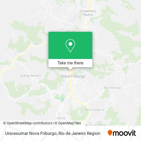 Unicesumar Nova Friburgo map