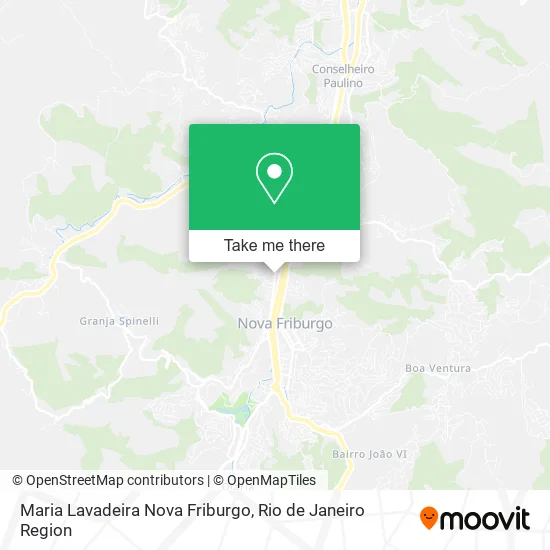 Maria Lavadeira Nova Friburgo map
