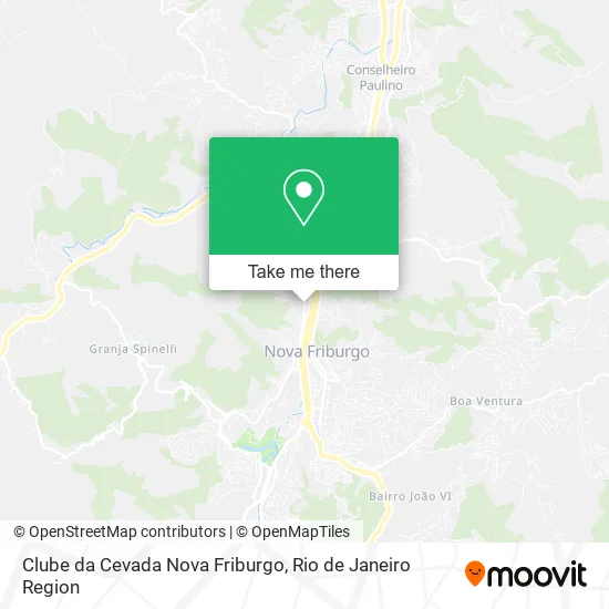 Clube da Cevada Nova Friburgo map
