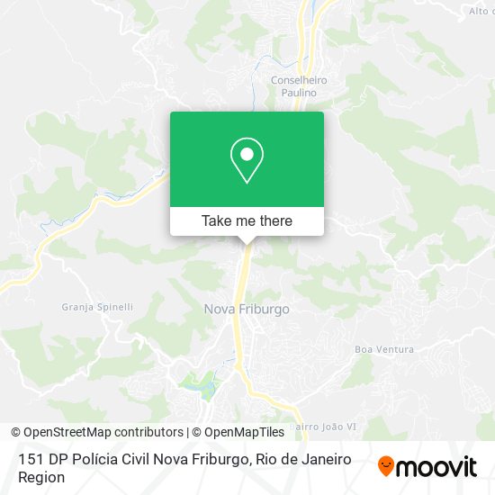 151 DP Polícia Civil Nova Friburgo map