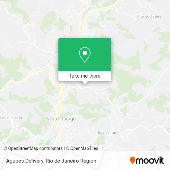 Agapes Delivery map