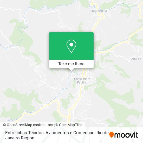 Entrelinhas Tecidos, Aviamentos e Confeccao map