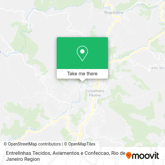 Entrelinhas Tecidos, Aviamentos e Confeccao map