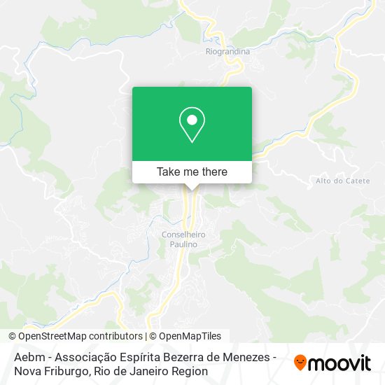 Aebm - Associação Espírita Bezerra de Menezes - Nova Friburgo map