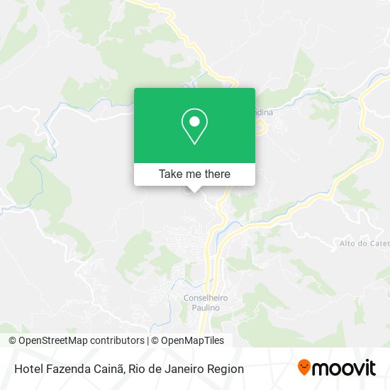 Hotel Fazenda Cainã map