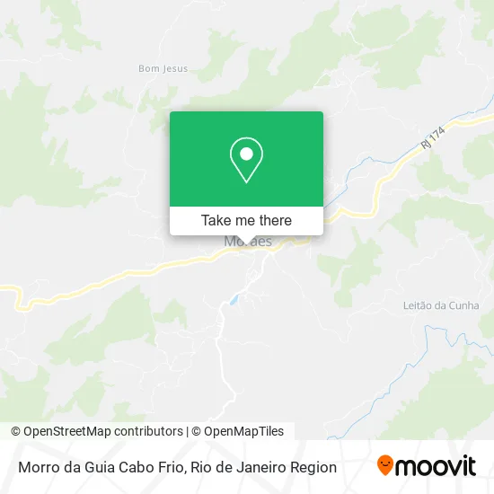 Morro da Guia Cabo Frio map