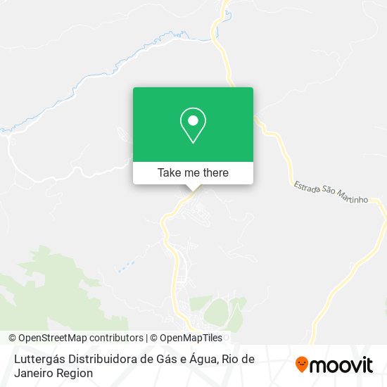 Mapa Luttergás Distribuidora de Gás e Água